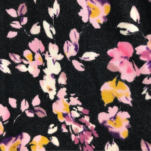 Torrid Black Pink Floral Lace Sleeve Soft Pullover Knit Top NEW - Picture 11 of 13